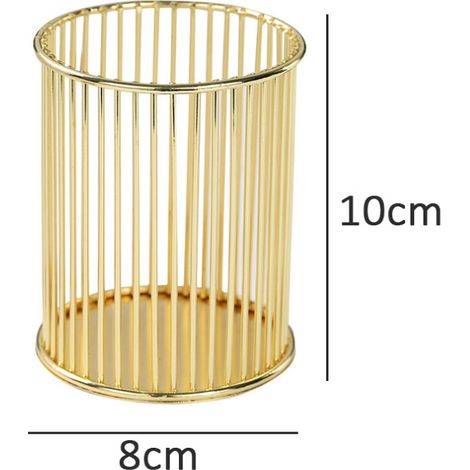 Schreibtischaccessoire aus Netzgewebe, Stiftehalter aus Metall, Büroartikel-Organizer, elegant und ästhetisch, platzsparend, bietet Platz für Make-up-Pinsel, Stifte usw.