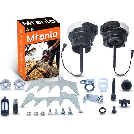 Kit de couvercle de carburant pour tronçonneuse Stihl 046 MS460 MS461, réglage de tronçonneuse, vis, jeu de réglage de chaîne, couvercle d'huile, filtre à carburant, filtre à huile, barre (1/5)