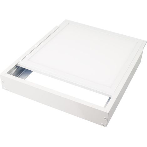 Kit en Saillie pour Panneau 60x60 cm avec vis Blanc (1/3)