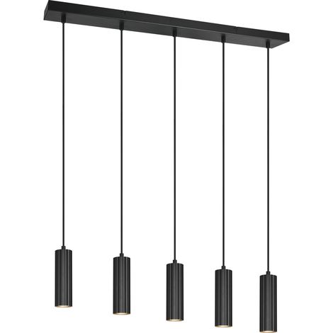Suspension 5 lumières Soka noir - 367700532 (1/3)