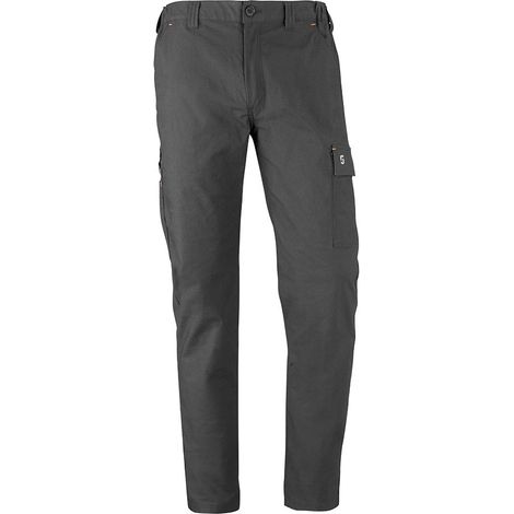Pantalón multibolsillo elástico road gris, talla xl