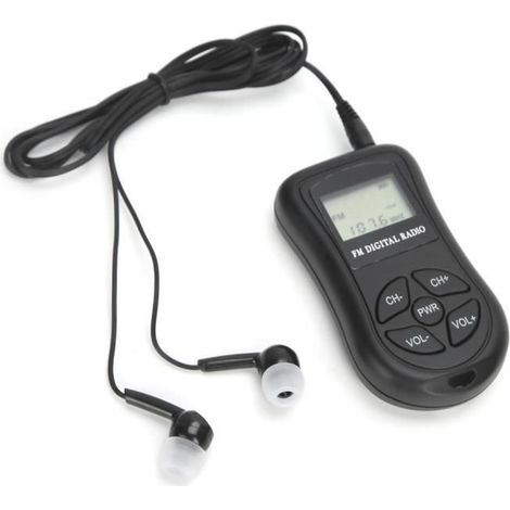 Radio Portable - EJ.LIFE - KDKA-600 - Récepteur Stéréo FM - Affichage LCD - Écouteur Inclus-Ywey (1/4)