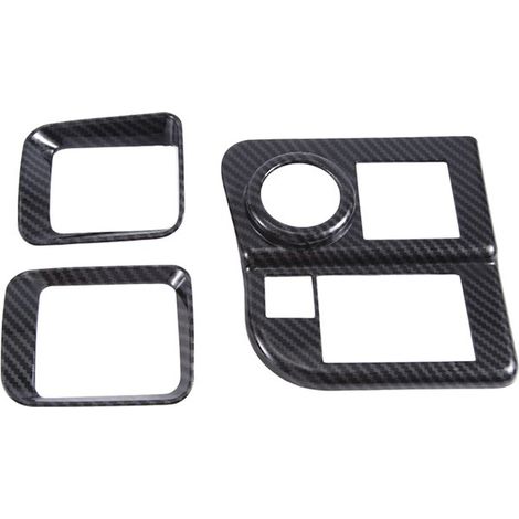 Suitable for 2022 Daihatsu ATRAI carbon fiber interior trim kit, replacing glass switch panel and air vent frame. (1/4)