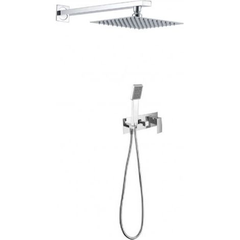 Conjunto de ducha para pared de diseño moderno con un acabado cromado Noruega de Imex (1/5)