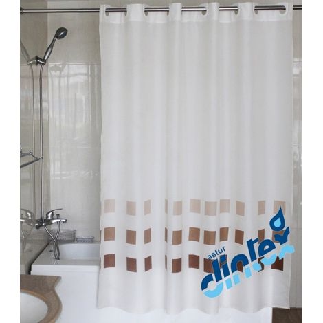 Cortina baño 180x200cm anilla facil text bei llas dintex 2 p