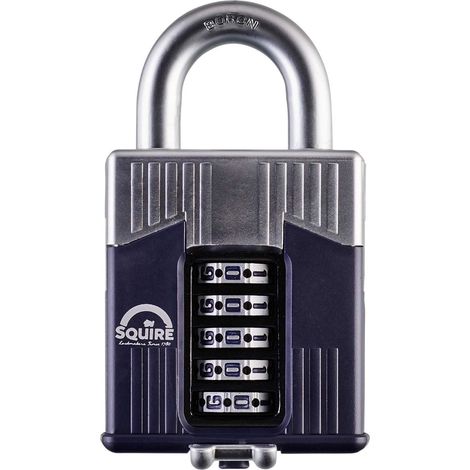 Squire Warrior High-Security Open Shackle Combination Padlock 65mm HSQWC65 (1/3)