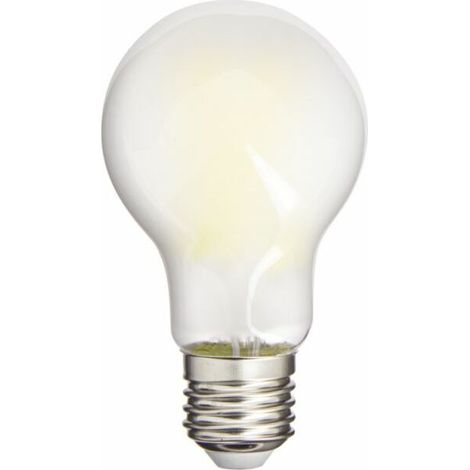 LED-Filament-Glühbirne A60 matt mit E27-Fassung, 7,2 W (entspricht 100 W), 1521 lm, warmweißes Licht 2700 K, Energieeffizienzklasse A – ideal für Kronleuchter, Wandlampen und Vintage-Leuchten