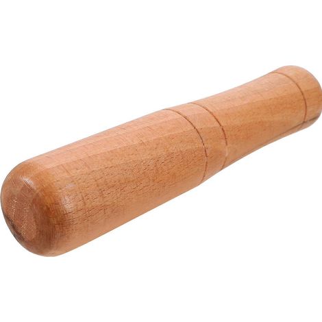Pilon en bois naturel, outil de broyage facile à nettoyer, pilon ergonomique à long manche-18.00X4.00X4.00CM-Khaki (1/4)