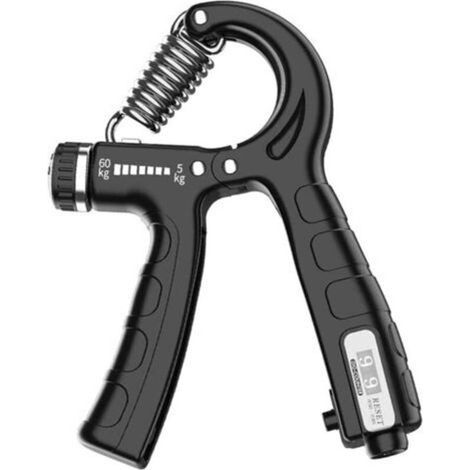 Macchina per l'allenamento della forza della mano 5-60 kg, maniglia di conteggio regolabile, dispositivo per l'allenamento della forza di presa di mano e avambraccio, allenamento del polso, allenament (1/5)