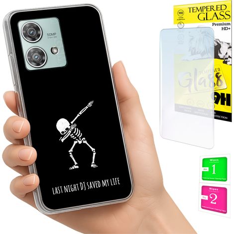 Funda para Motorola Edge 40 Neo con cubierta trasera y cristal 9H. (1/5)