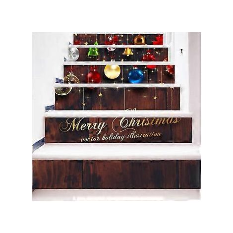 SZTXJ 3D-Treppenaufkleber – 100 cm x 18 cm – 8 selbstklebende PVC-Treppenstufenaufkleber, abnehmbar, für Festivals, Tapeten, Heimdekoration, Partydekoration