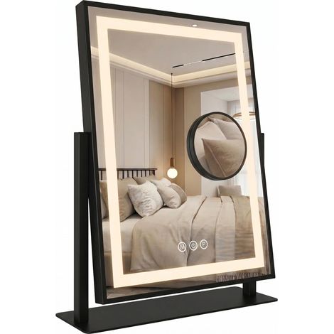 Specchio Rea Lumi 30X40 Led Black