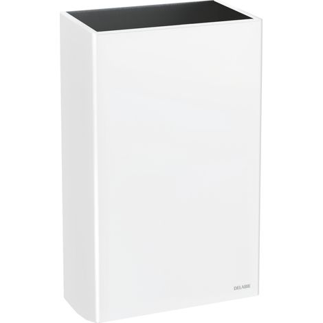 Delabie Poubelle rectangulaire à écoulement W.-Mont. 20 l acier inox blanc