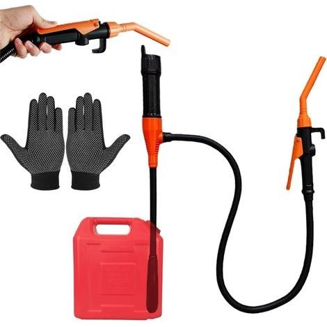 Anyingkai Pompe de transfert électrique,Pompe à essence électrique portable,Pompe à Eau électrique,Pompe à siphon Automatique,Pompe à Carburant pour Gaz, Eau, Huile, Autres Liquides (1/4)