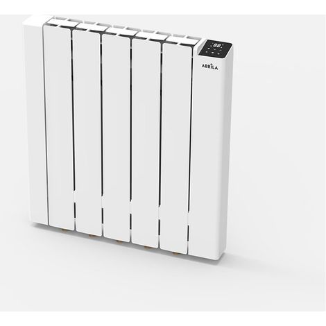 Emettitore termico fluido bianco City 1000W WiFi timer 58x56x8cm