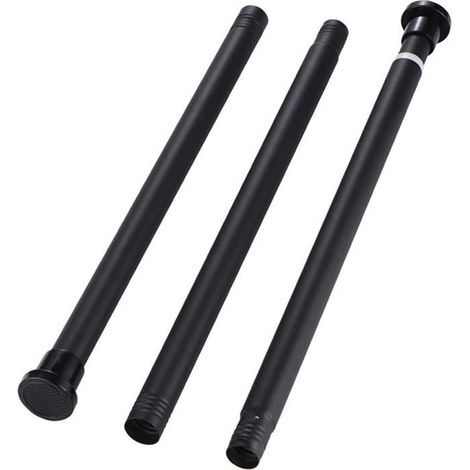Tringle de douche extensible - PZCC - Réglable 31.5''–72.05'' - Sans perçage - Ø25 mm - Blanche (1/5)