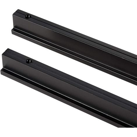 2X 90° L Boutons de portes Cuisine Chambre Porte Cabinet Poignées Poignée Porte Cabinet Bouton pour Tiroir Placard Intérieure Meuble Tirer, 160mm, Aluminium (1/5)