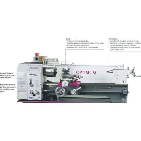 Torno OPTIMUM TU 2506 230 V