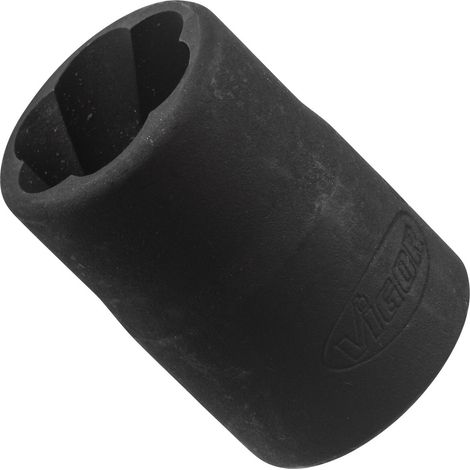 VIGOR Innenvierkant Antrieb 12,5 = 1/2 Zoll Spiralnutenausdreher-Einsatz V2403 Vierkant hohl 12,5 mm (1/2 Zoll) 16 Gesamtlänge: 34 mm (1/3)
