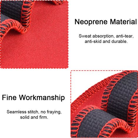 1 paire de gants de protection pour haltérophilie, idéaux pour l'entraînement physique et le fitness (rouge) (1/5)