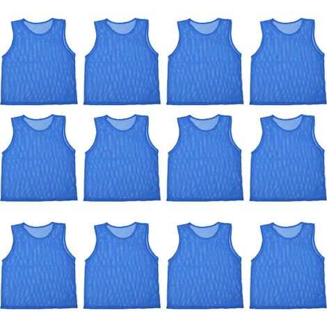12 pièces maillots respirants pour entraînement football adultes bleu marine (1/5)