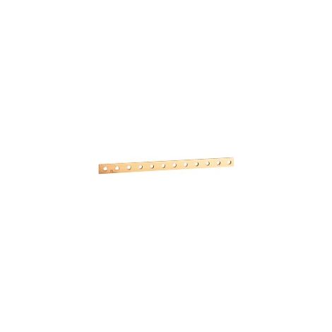 Barre cuivre plate rigide à trous taraudés section 32x5mm 450A ou 400A admissibles longueur 1750mm LEGRAND 037419 (1/2)