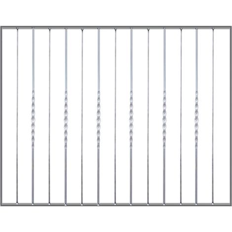 pannello ornamentale per recinzione modulare in ferro zincato - 150xh100 cm