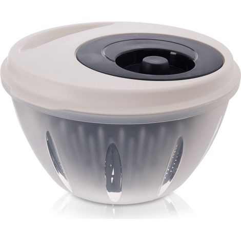 Colador, centrifugadora para ensaladas, verduras y frutas, secador rotatorio, recipiente, colador (1/5)