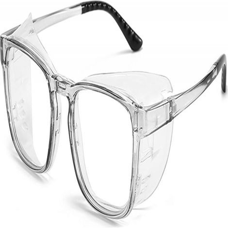 Schutzbrille – TR90-Rahmen mit abnehmbarem Silikonbügel – Blaulichtfilter, Antibeschlag- und UV-Schutz – Für Pollenallergiker und Bildschirmarbeit – 1 Stück (1/5)
