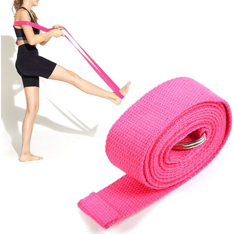 AUCUNE sangle de yoga AUCUNE Sangle extensible Yoga étirement sangle sport entraînement parapharmacie ceinture 1,83 m 3,8 cm (1/5)
