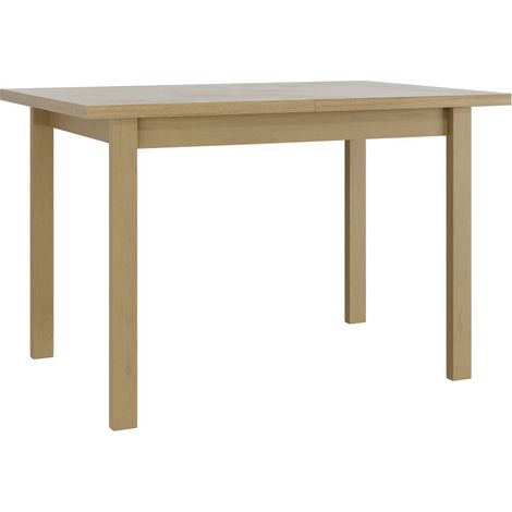 Mesa Victorville 111, Roble Sonoma, 75x70x120cm, Alargamiento, Aglomerado laminado, Madera