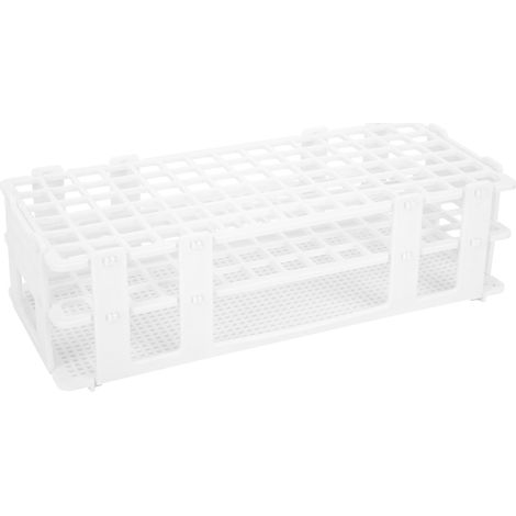5er-Set Kunststoff-Reagenzglasständer mit 90 Löchern, Probenflaschenhalter für 13-mm-Laborreagenzgläser (1/5)