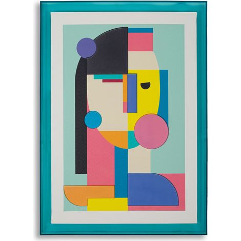 Bild Bamiri, Rahmen aus Kunststoff, Holzstruktur, Kunststoff, 50x70h cm, Mehrfarbig
