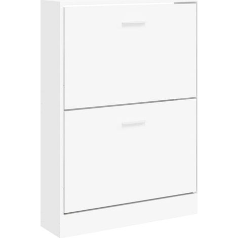 Maison Exclusive - Zapatero blanco 59x17x81 cm Madera de ingenier (1/5)
