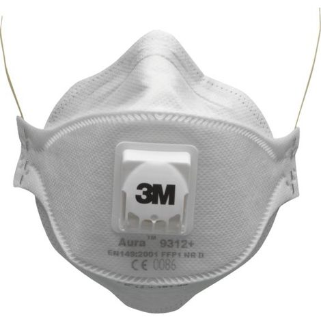 maschera antipolvere Aura Serie 9300 Ffp2 Nr D con valvola - K93 22 - 15628-vp