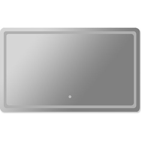 Emitto LED Wall Mirror Anti-fog Bathroom Mirrors Makeup Light 100x70cm (1/5)