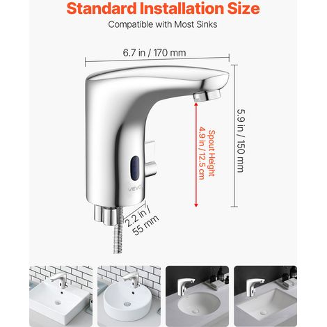 Mitigeur Automatique sans Contact - Robinet à Capteur de Lavabo (1/5)