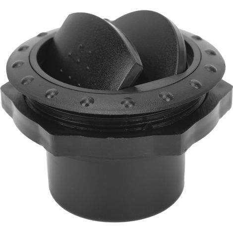 Beyamis Garniture de sortie d'air de climatisation pour voiture, camping-car, bus et bateaux, style rond, noir (1/5)