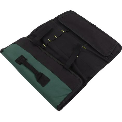 Sacoche à outils multifonctionnelle en tissu Oxford épais résistant à l'usure et imperméable, pochette portable verte (1/5)