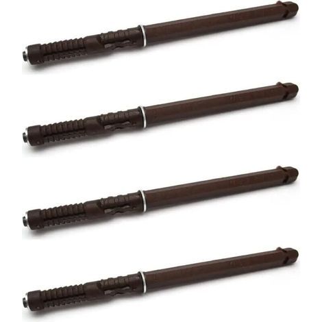 4 soportes invisibles marrones para estantes flotantes ocultos, capacidad de 15 kg, montaje en pared, colgantes, para cajones, muebles, decoración de pared oculta, bricolaje, 10 x 100 mm (1/4)