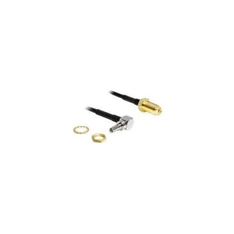 Adattatore antenna Delock crc-9 plug a rp-sma jack 20 cm 90 gradi