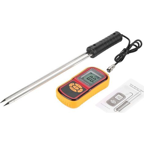 Integrated grain moisture meter, portable moisture control device for wheat, corn, and rice LCD grain moisture temperature measuring device for corn beans and rice (1/5)