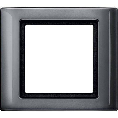 MERTEN 400114 PLAQUE DE FINITION AQUADESIGN 1 POSTE ANTHRACITE (1/2)