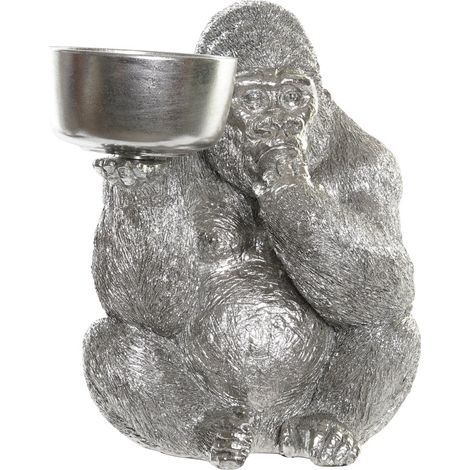 Harzfigur 32x26.5x36 Gorilla Harz Silbermaterial Mehrfarbige Farbfamilien -Figuren Détails Details (1/3)