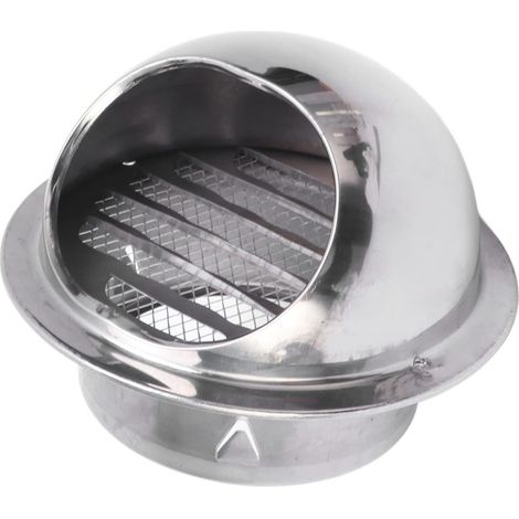 Capot étanche à la pluie en acier inoxydable, pare-vent pour conduit d'évacuation extérieur, couvercle de conduit de sécheuse de 4 pouces, conduit de remplacement. (1/5)