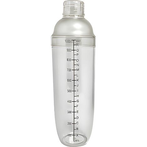 Shaker À Main - Récipient Transparent En Polycarbonate Avec Échelle De Mesure Et Filtre Intégré - Pour Café Keto, Thé, Lait - 1 Pièce