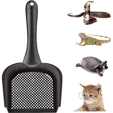 1 Pelle à litière pour Chat, Pelle pour Chat, Pelle pour Reptile, Sable, Petite Tamis pour Terrarium, Nettoyage de litière (1/4)