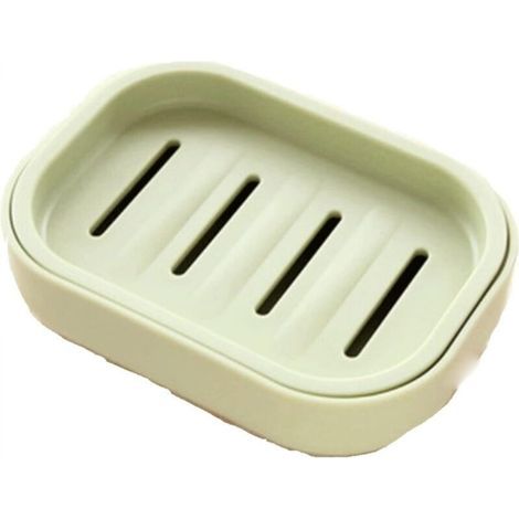 Récipient à Savon Nouvelle Salle de Bain Plaque de Vaisselle Case à Domicile Douche Travel De Randonnée Titulaire Conteneur Boîte de Savon en Plastique (Color : Green) (1/4)