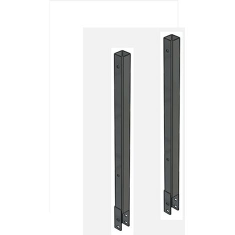 PROVOST - Montants élévation pour poste d'emballage - Lot de 2 pièces en acier gris (1/2)