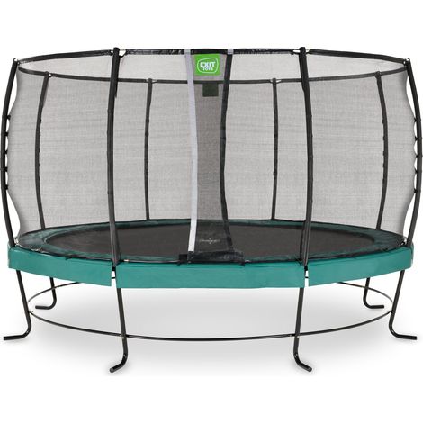 EXIT Lotus Premium Trampolin ø427cm - grün